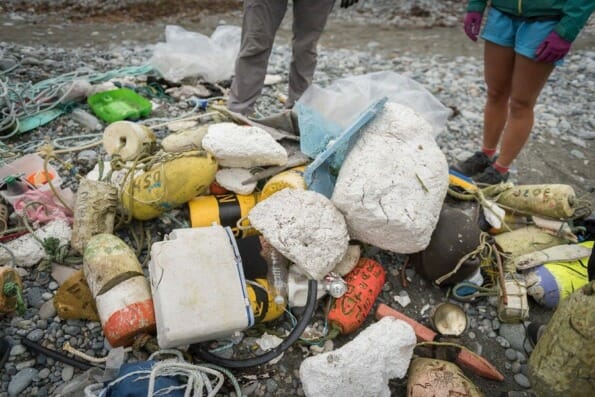 Marine waste collected