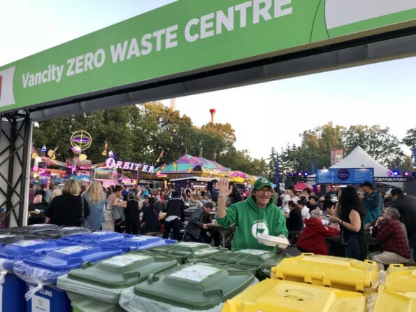 Binner Project Staff Helps at PNE Recycling Station