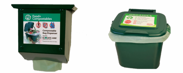 Compostable Bag Wall Dispenser